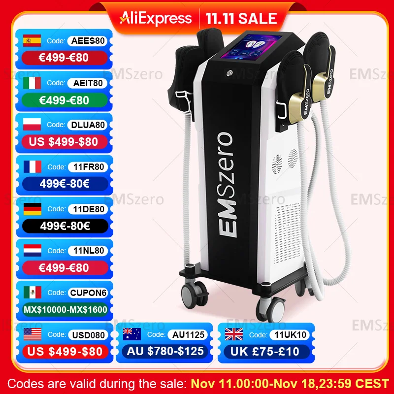 

Professional EMSZERO 15Tesla RF Machine New Body Sculpting Machie Fat Burning HIEMT Weight loss