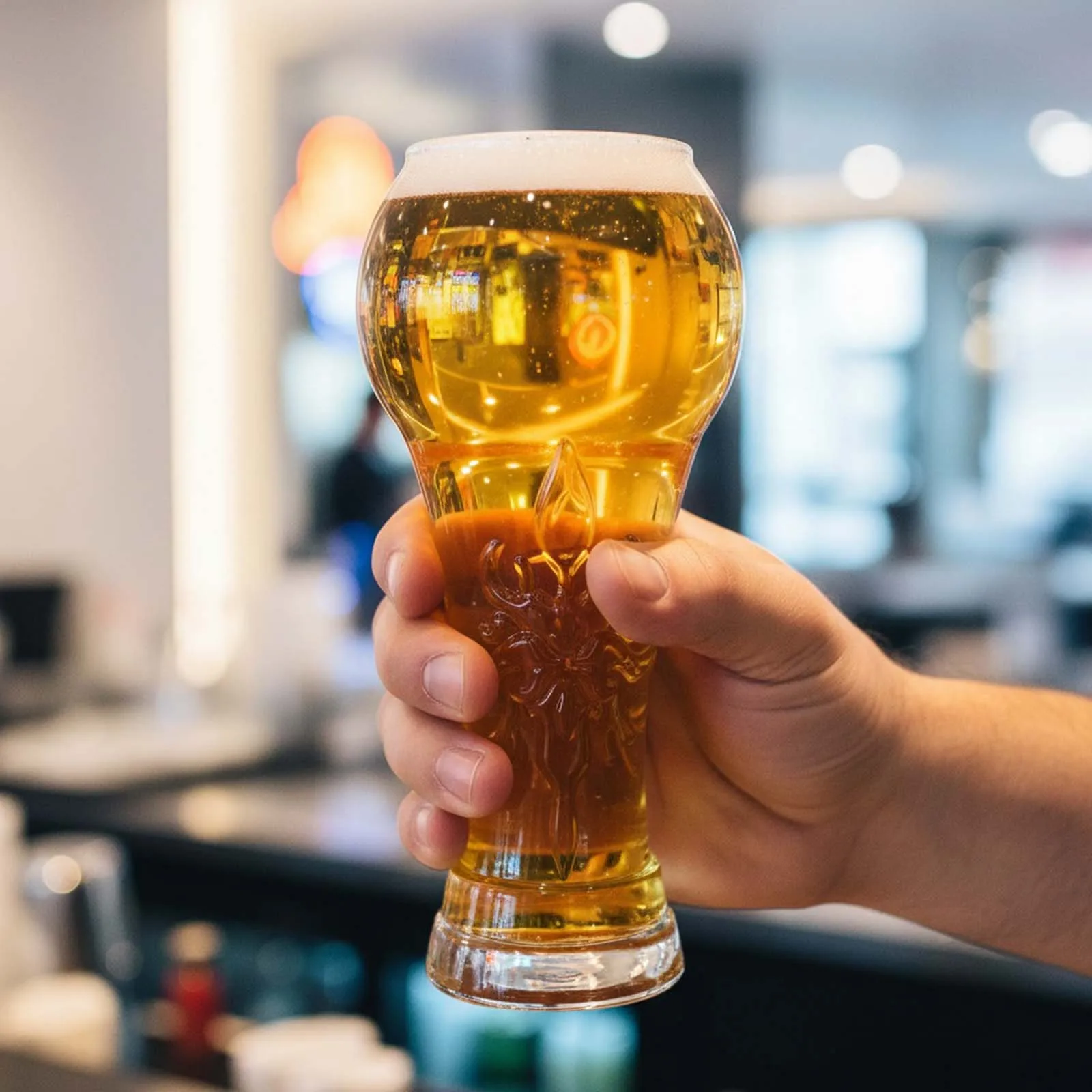 Trophy Shaped Beer Glass Collectors Item Soccer Themed Beer Cup Drinking Cups Novelty Gifts for Soccer Fans