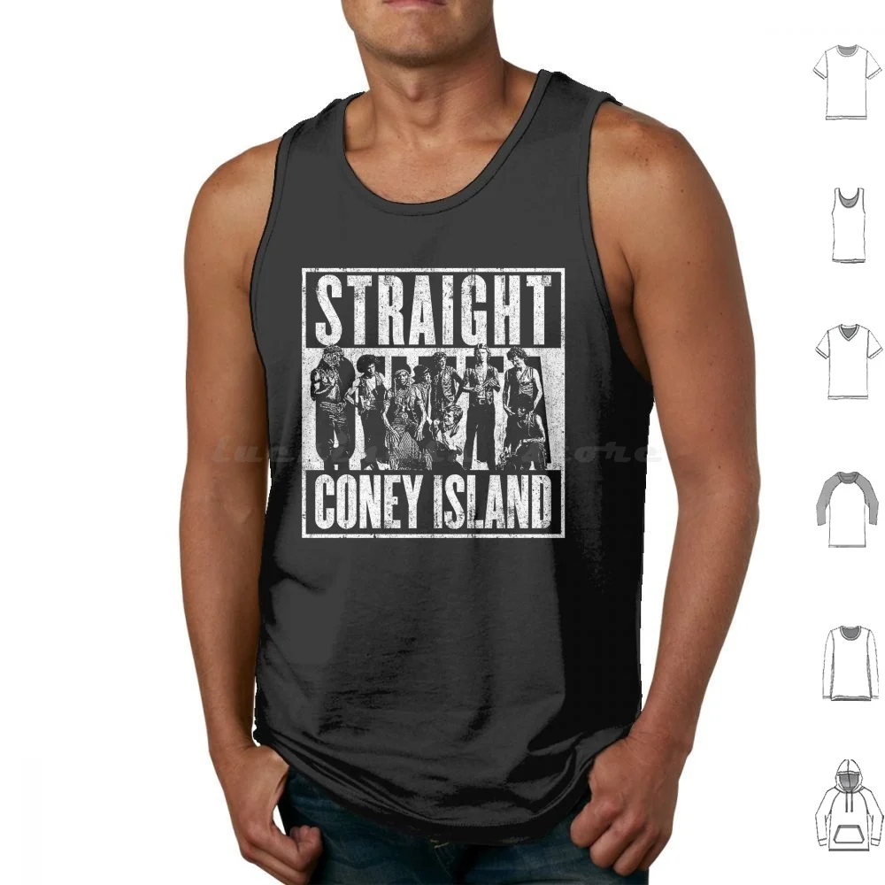Camisetas sin mangas Straight Outta Coney Island con estampado de algodón Furies de béisbol Coney Island Lizzies Furies Tensor Acs Can You Dig It