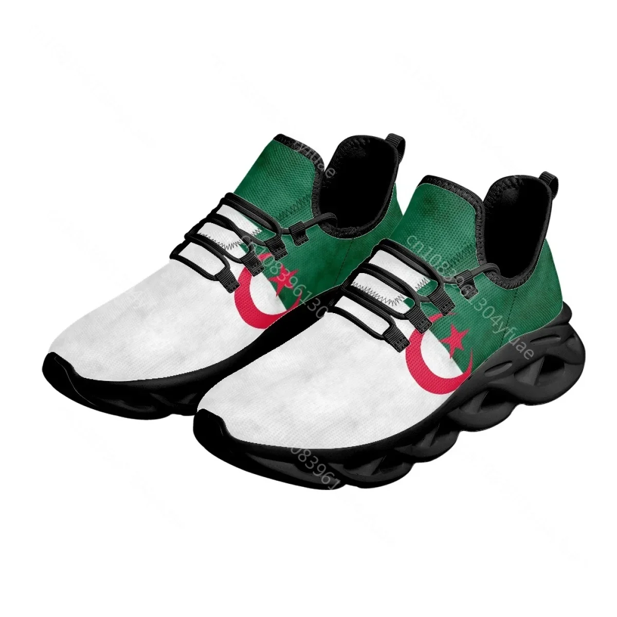 Flag Of Algeria Design Flat Casual Women Shoes Lace Up Fashion Sneakers Wlaking Shoes Female Beach Footwear Zapatos