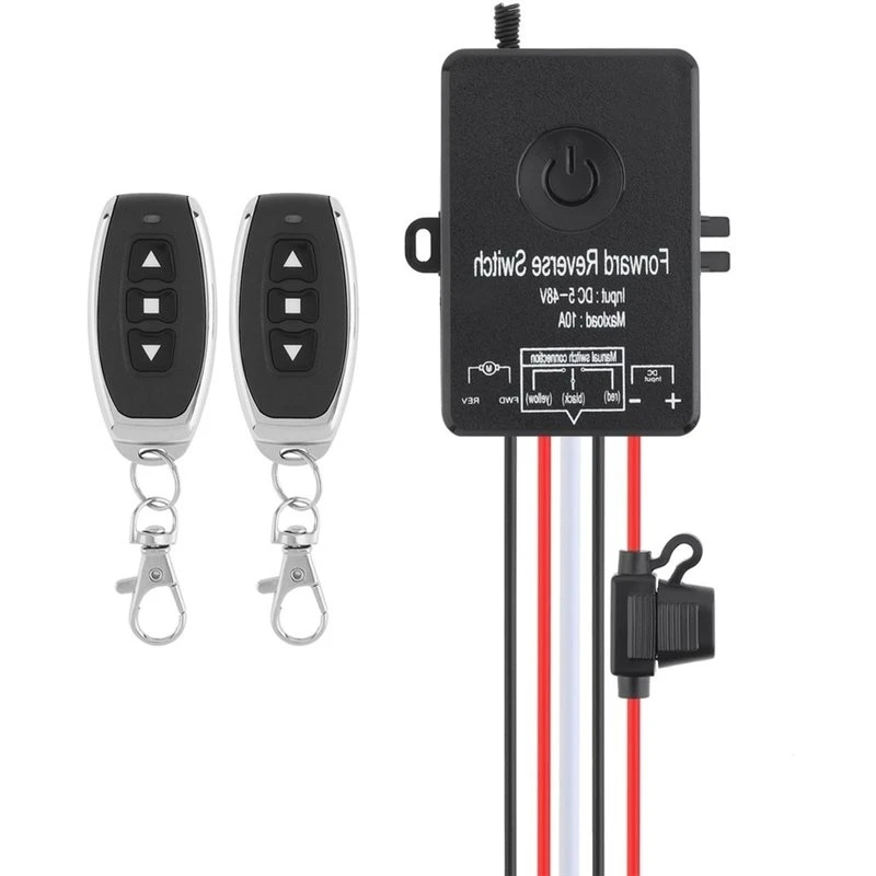 A72P Wireless Remote Control Switch Actuator 10A 5V-48V DC Motor Reverse/Forward Controller Winch Solenoid Relay Contactor