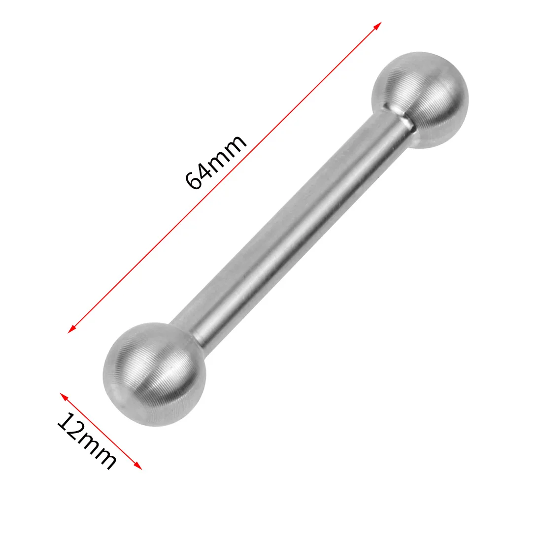 Edelstahl 12mm Doppelkopf Kugel bolzen 1/4 "Gewinde für Monitor klemme Hotshoe Kamera halterung Magic Arm Verlängerung stange – Detail 23