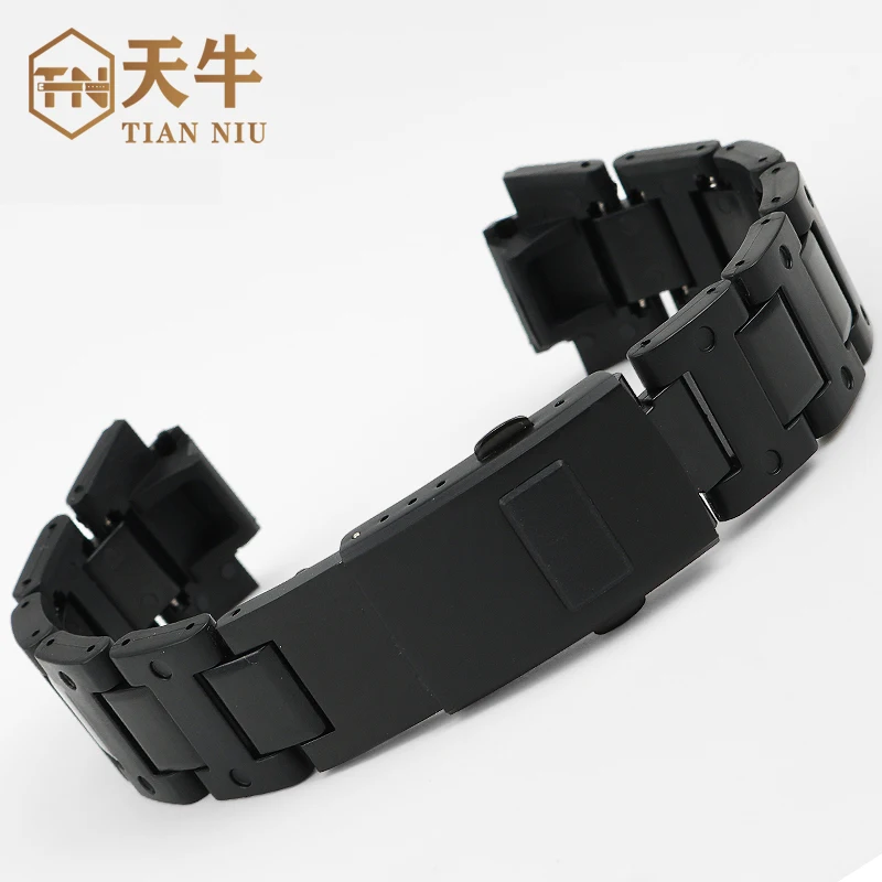 Black plastic steel watchband High quality men\'s watch strap For Casio G-SHOCK DW5600 GW-M5610 GA-2100 DW-6900 series Bracelet