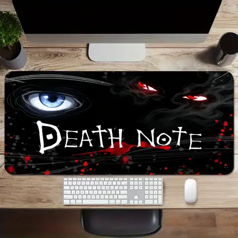 Anime Death Note Horror Style Mousepad, Dark Blood Splash Large Gaming Desk Mat