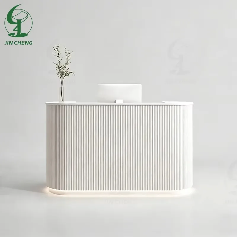 Wholesale Salon Cashier Simple Modern Shop Small Counter Custom Light Luxury Beauty Salon Front Desk