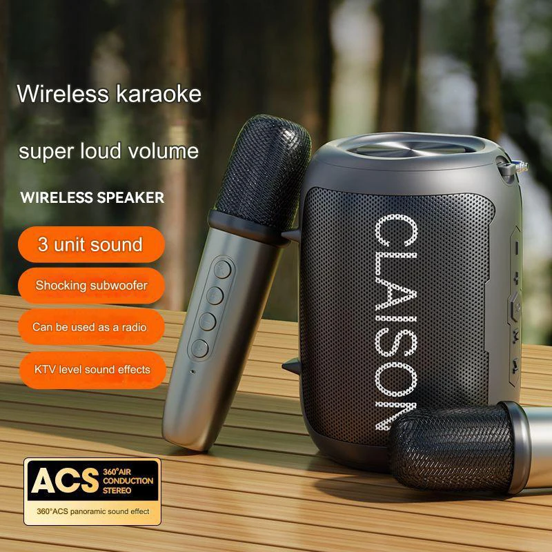 

New Bluetooth Speaker Wireless Karaoke Home Outdoor Portable Sound Card Ultra-long Battery Life Large Volume Sound Box