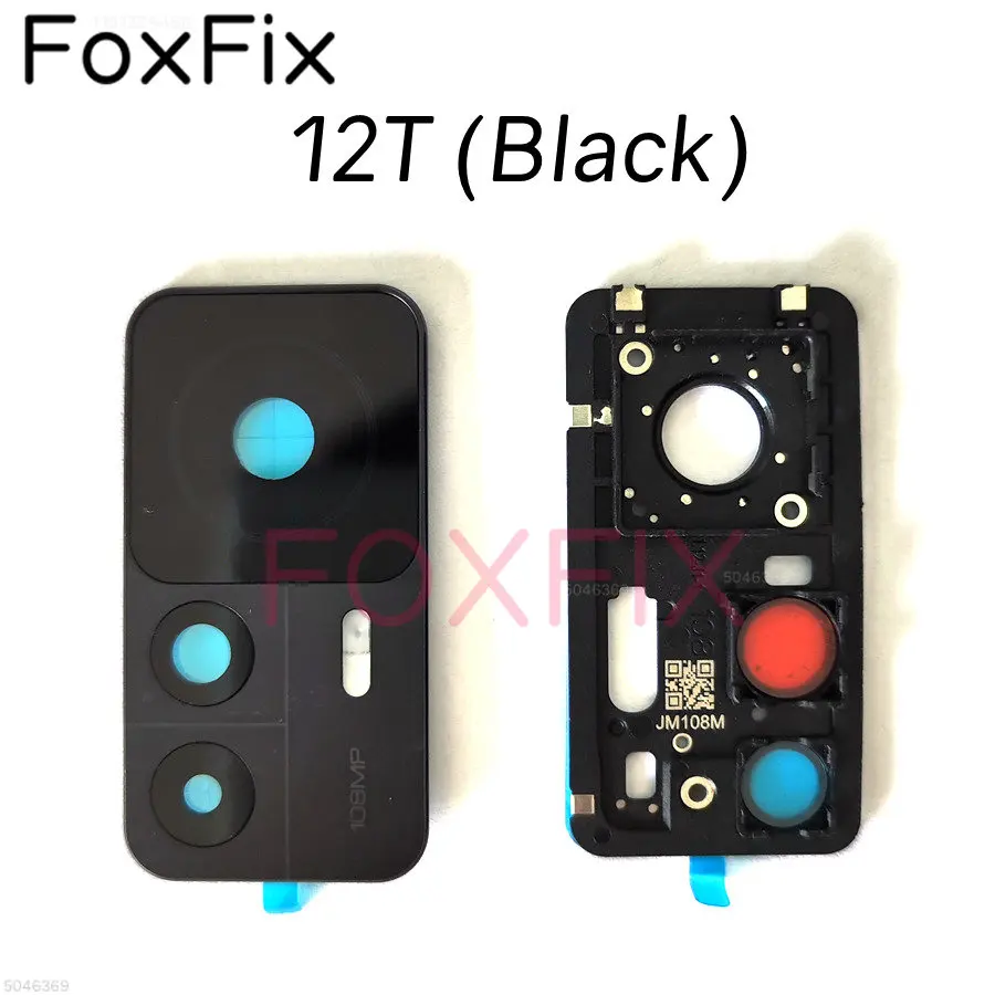 Back Camera Glass Replacement For Xiaomi 12T Pro Rear Camera Lens Cover With Frame Bezel 2071212AG 22081212UG 22081212G