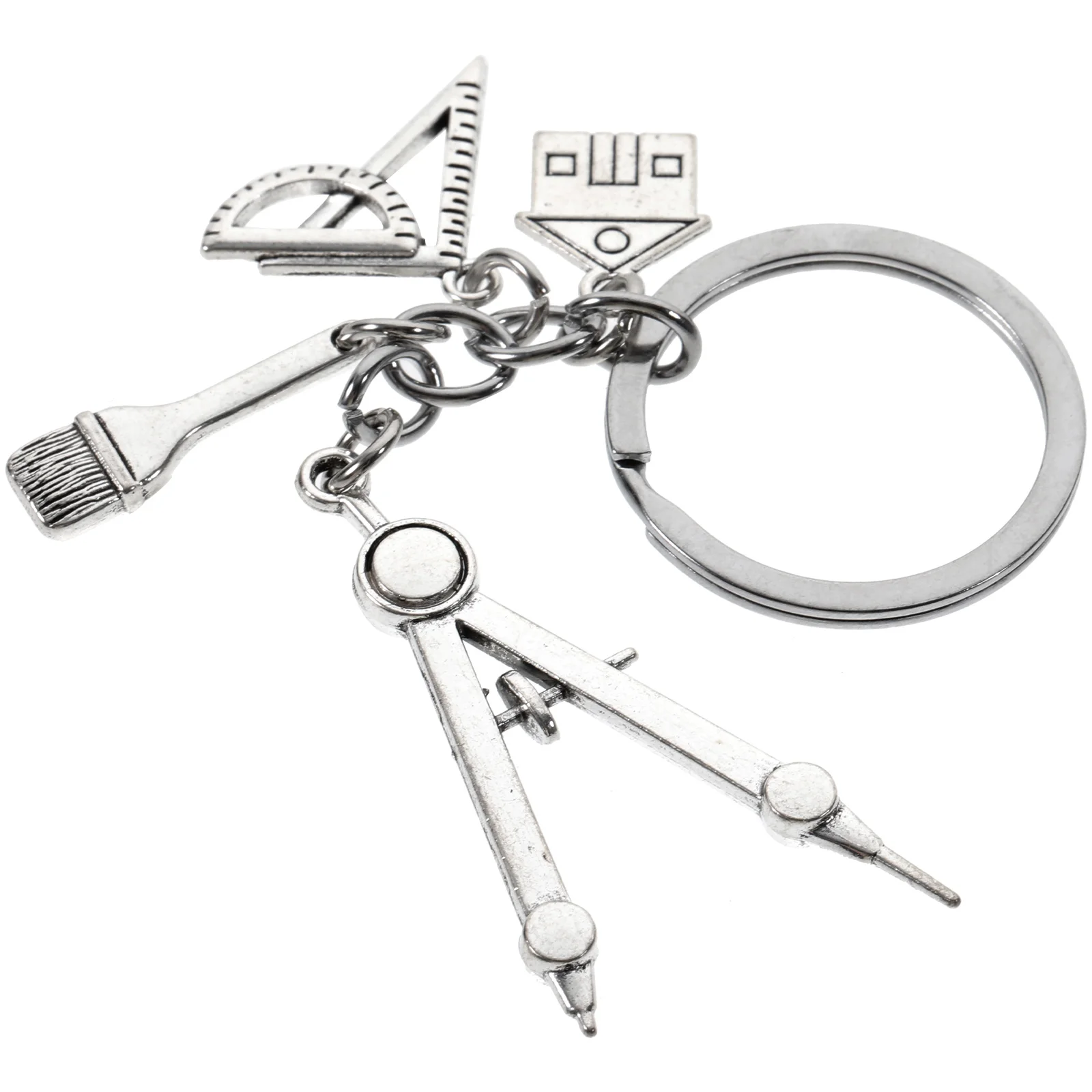 Architect Key Chain Decorative Keychain for Purse Keyring Architectural Engineer Pendant Charm Keychains