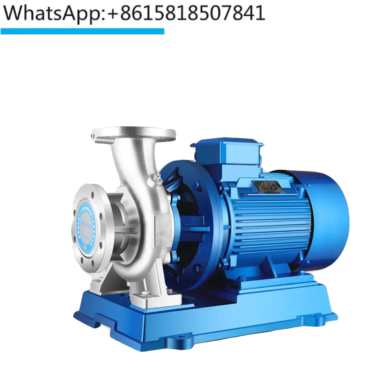 

304 stainless steel horizontal pipeline centrifugal pump 380V corrosion-resistant chemical seawater circulation booster pump