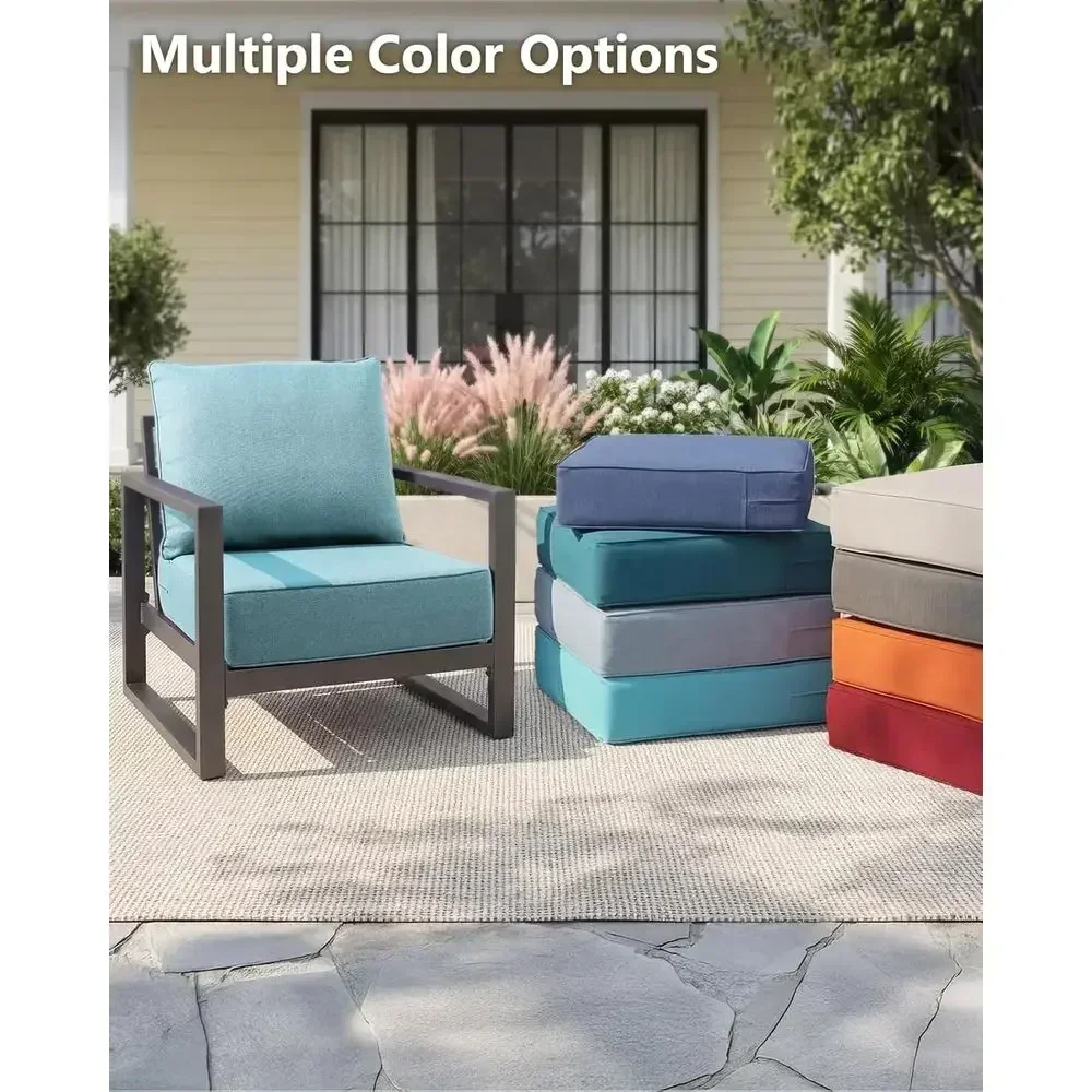 Outdoor Cushion Set or urniture patio urniture,UV Resistant,Waterproo outdoor cushion set - 6 Inch thick oam garden cushions– 24