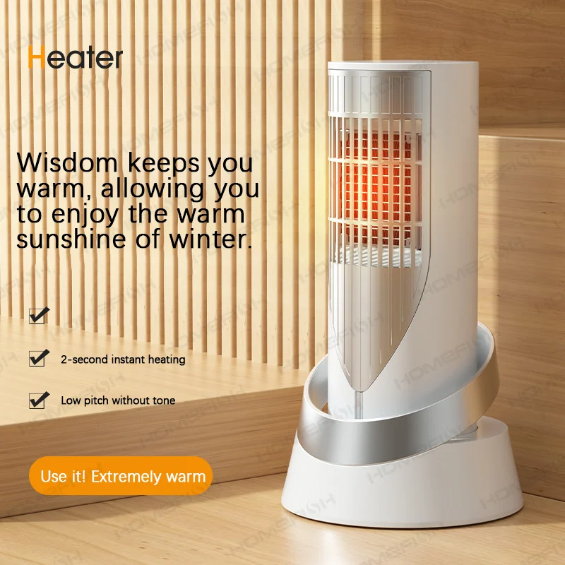 1200 واط سخان كهربائي PTC التدفئة السريعة سطح المكتب سخان الهواء الدافئ توفير الطاقة دفئا مروحة دفئا آلة مكتب منزلي مروحة مسخن الهواء #2