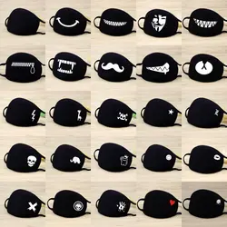1PCS Unisex Black Mouth Mask Reusable Dust Mask Washable Mascarillas Face Shield Masque Foggy Haze Mask Mascarilla Маска