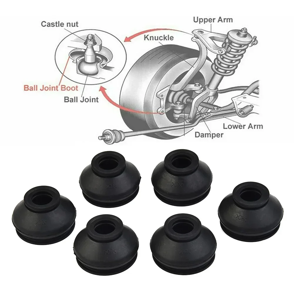 

Dust Boot Cover Optimal Flexibility Rubber Dust Boot Covers For Tie Rod End Ball Joint Minimize Wear And Tear Improve Handling