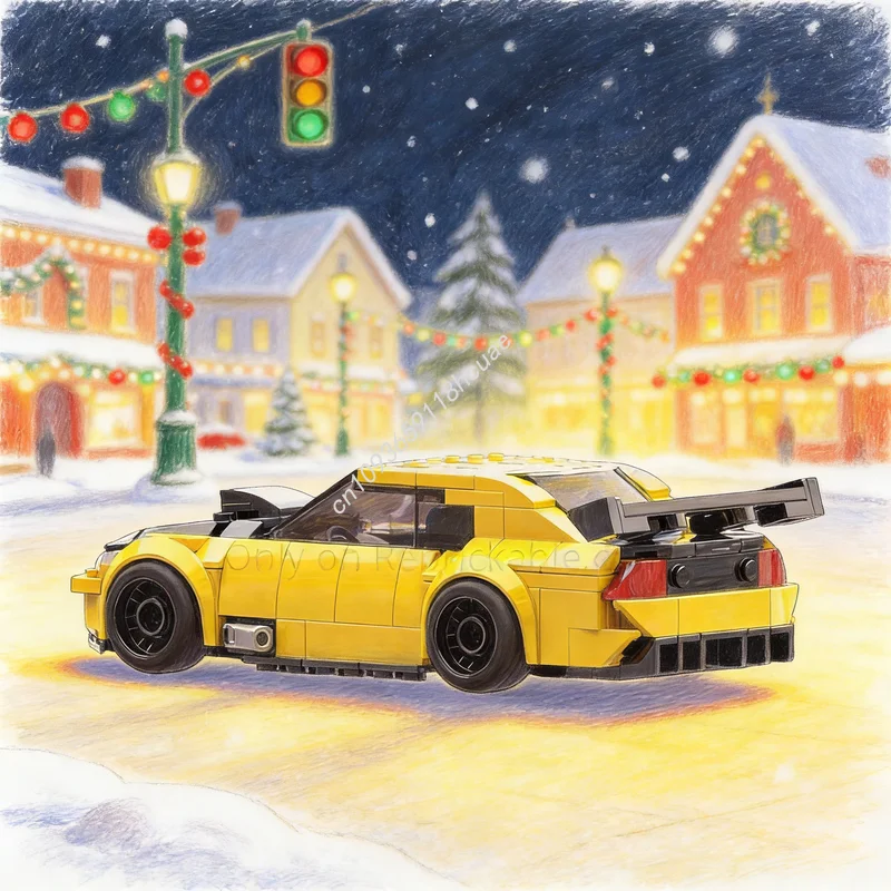 

259 деталей MOC City Champions: Модель Султана Р.С., конструктор, рождественский подарок, архитектурный набор для самостоятельной сборки, развивающая креативная идея