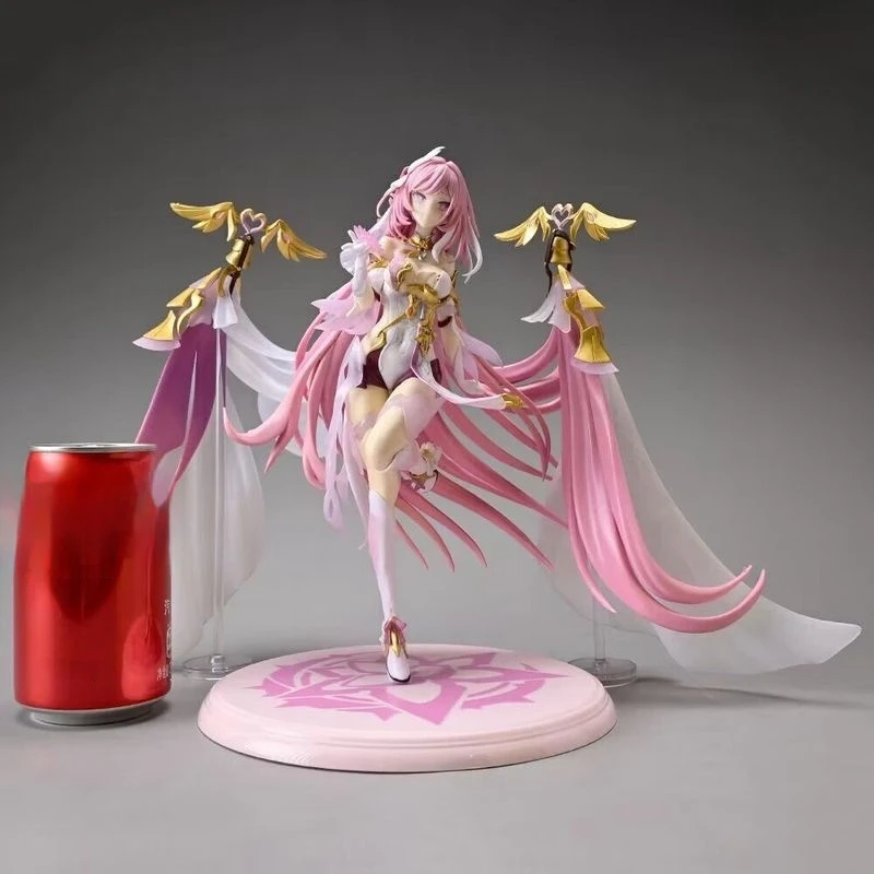 23.5cm Elysia Pink Sweetheart Miss Battle Scene Image Pvc Material Beautiful Figurine Model Desktop Ornament Collection Toy Gift