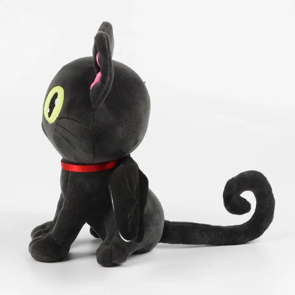 Peluche chauve-souris en position assise pour Halloween, animal en peluche, dessin animé, grands yeux, drôle