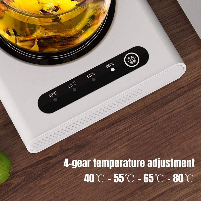 Coussin chauffant électrique pour tasses, chauffe-tasse, Wskins, polymères, café, lait, thé, température à 4 vitesses, plaque chauffante, maison, bureau, 220V