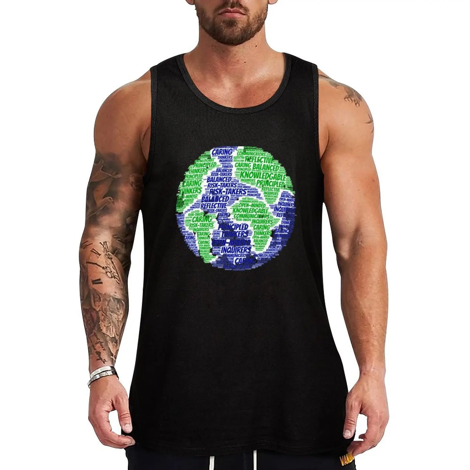 

IB DP International Baccalaureate Diploma Program Learners Profile Tank Top Sleeveless top Sports shirt man