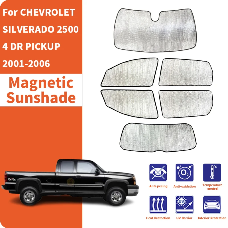 

Солнцезащитные шторки для окон автомобиля, защита от ультрафиолета, аксессуары для CHEVROLET SILVERADO 2500 4 DR PICKUP 2001-2006