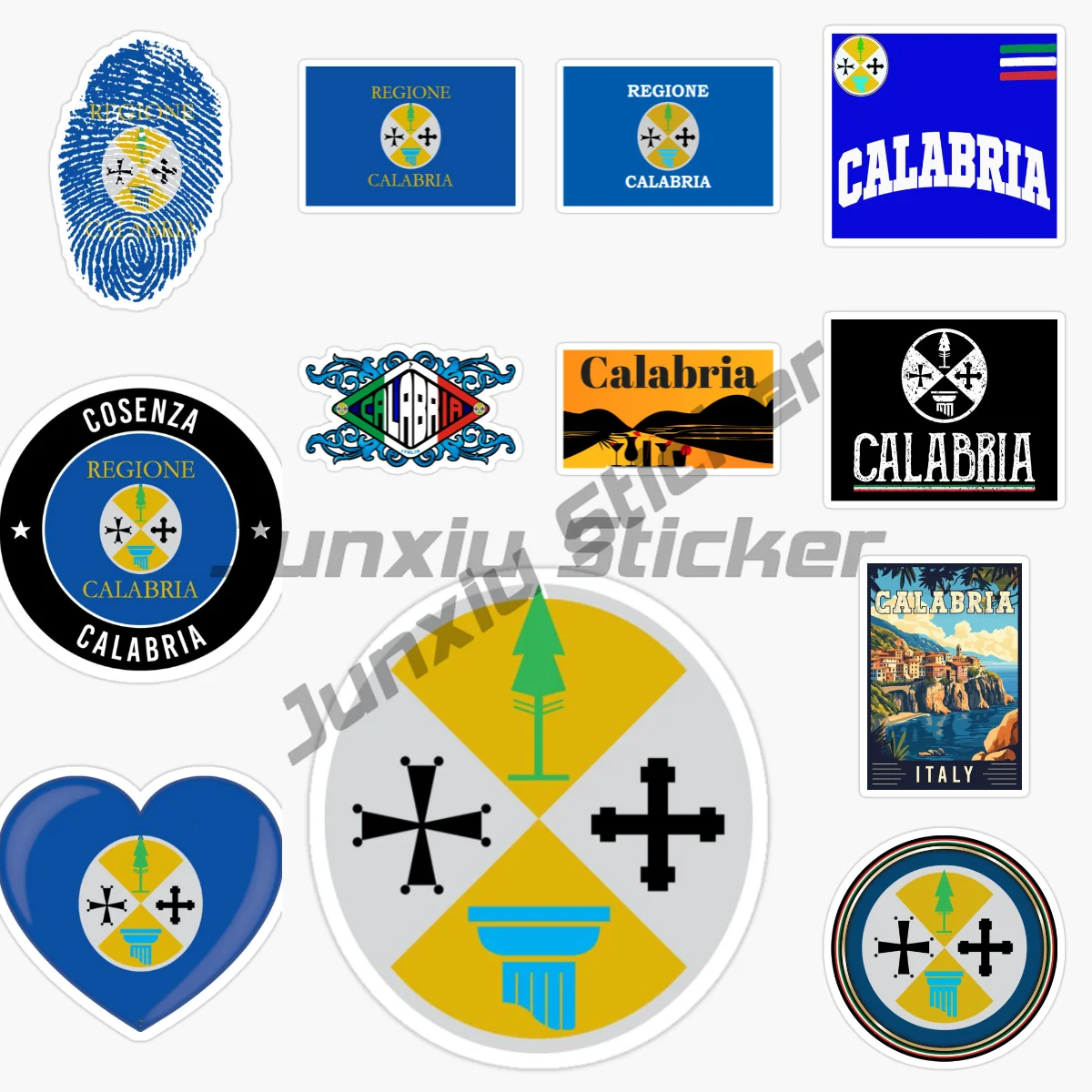 

Italy CALABRIA Car Stickers in Italy - Vinyl Self Adhesive Waterproof Sunscreen Stickers