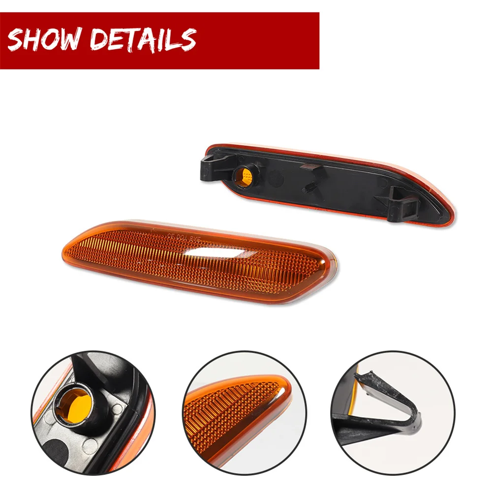 For MINI Cooper R60 Countryman R61 Paceman 2011-2016 Front Fender Side Marker Turn SIgnal Light Cover Shells Car Accessories