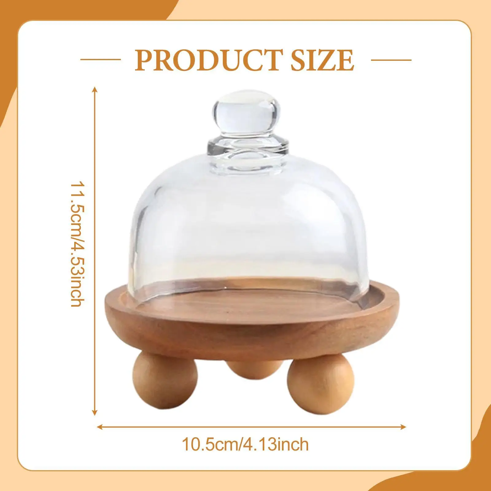 

Деревянная подставка для торта с крышкой, сервировочный поднос-органайзер, многофункциональный держатель для кексов, для пирогов, посуда для магазинов, для печенья