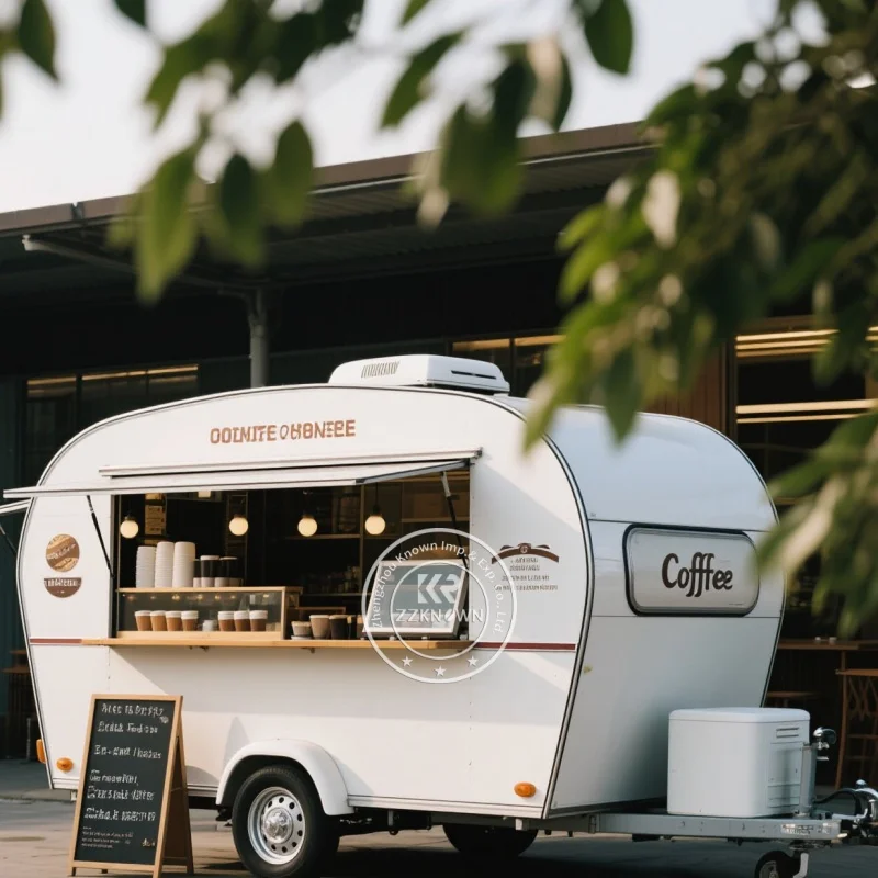 Hot Sale Compact Catering Trailer Fully Equipped With Professional Kitchen Appliances for Street Vending