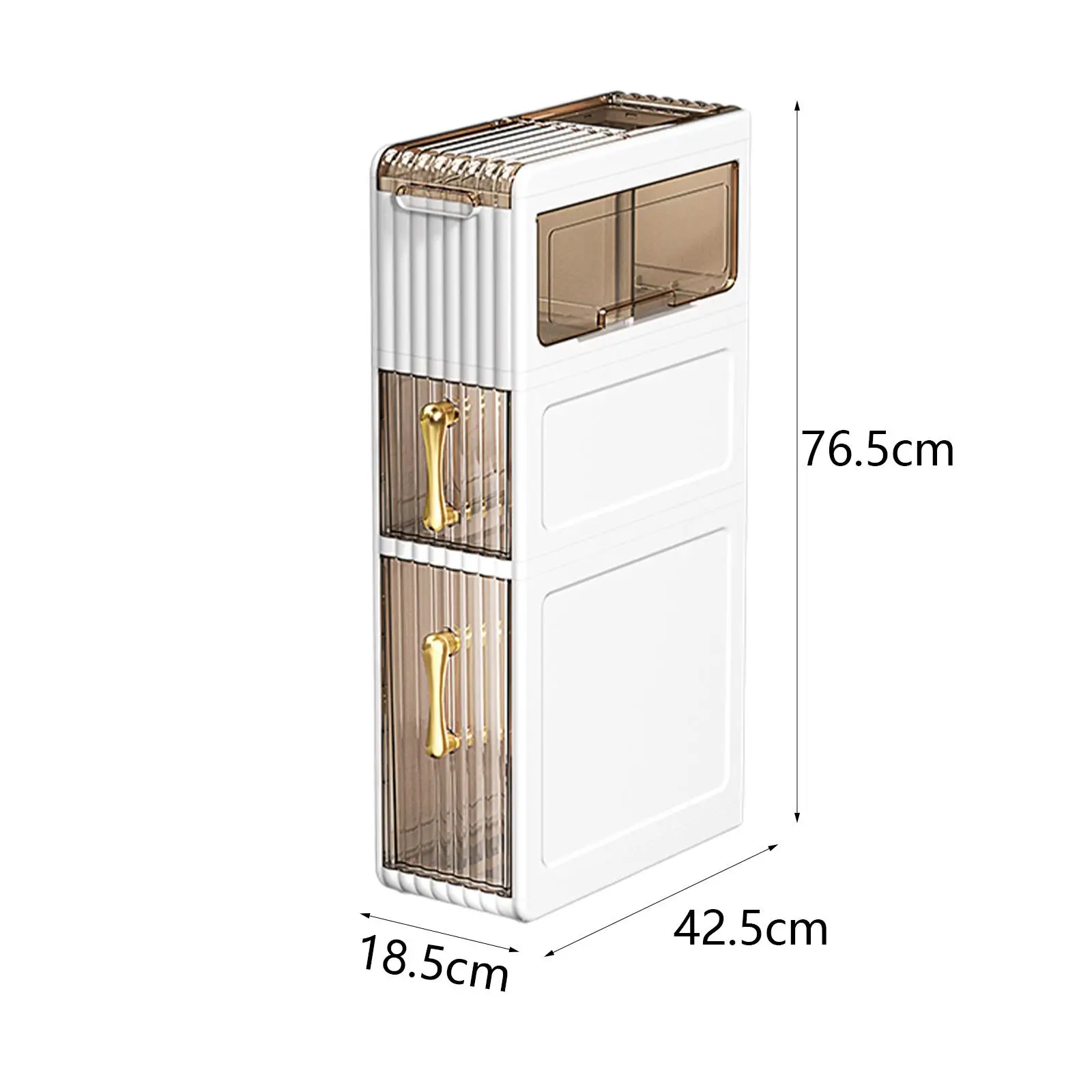 Bathroom Floor Storage Cabinet Narrow Freestanding Paper Holder Storage Organizer for Home Apartment Bathroom Laundry Room Dorm