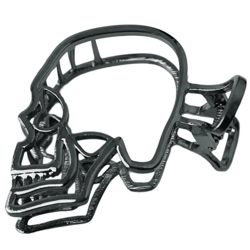 5ASD مجوفة جمجمة مخلب مقطع للبالغين 2000s هالوين مشبك مشبك مشبك تحديثات الشعر ملحق للاحتفال بالمهرجان