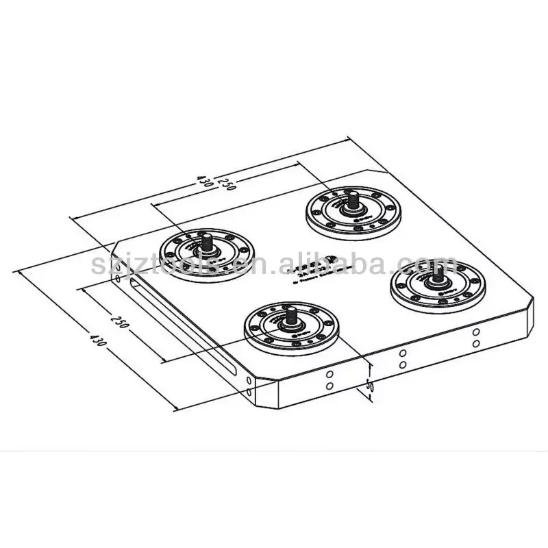 Precise Zero Point Fixture System Chuck 3A-110034 for CNC Workbench Machine Tools Accessories