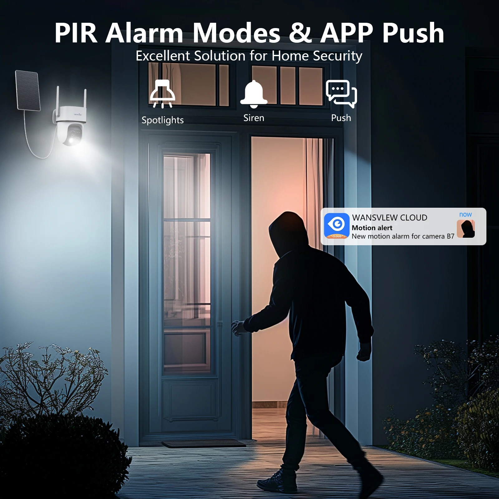 Wansview 2K مراقبة عدسة مزدوجة واي فاي كاميرا في الهواء الطلق اللاسلكية PTZ الأمن كاميرا IP كشف الحركة HD اللون للرؤية الليلية