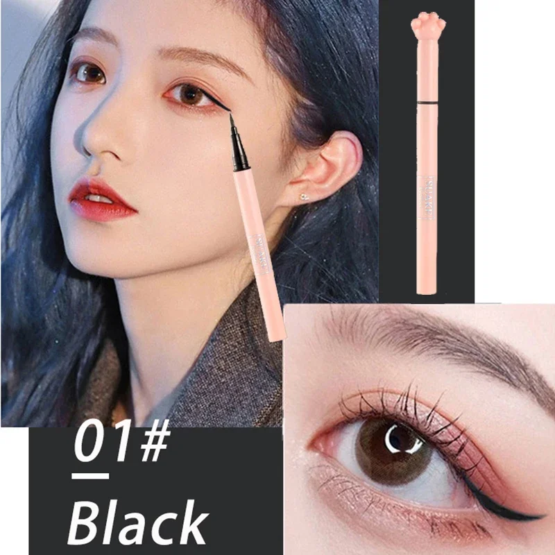 1Pcs Black Liquid Eyeliner Makeup Pen Waterproof Long-lasting Eyeliner Sweat-proof Not Easy To Take Off Makeup Cat's Claw Pen