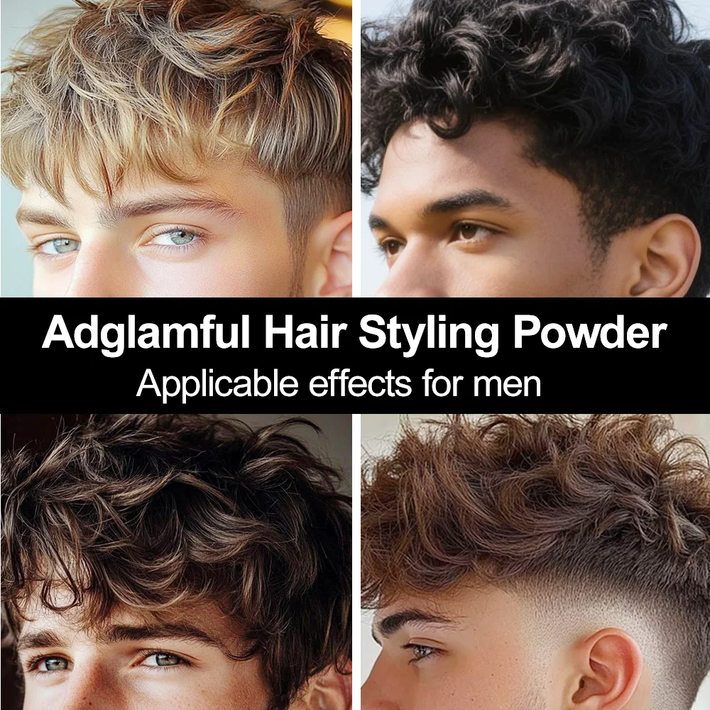 Adglamful Volumizing Powder 20g, Unisex, Oil Control & Volume Boost for Hair, Perfect for Creating Stylish Hairstyles.