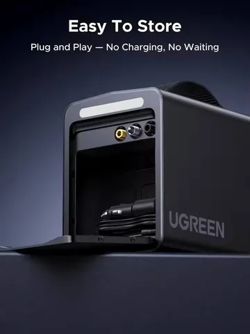 Портативный автомобильный компрессор UGREEN для подкачки шин, 150 PSI, 12В, с точным цифровым дисплеем для измерения давления в шинах