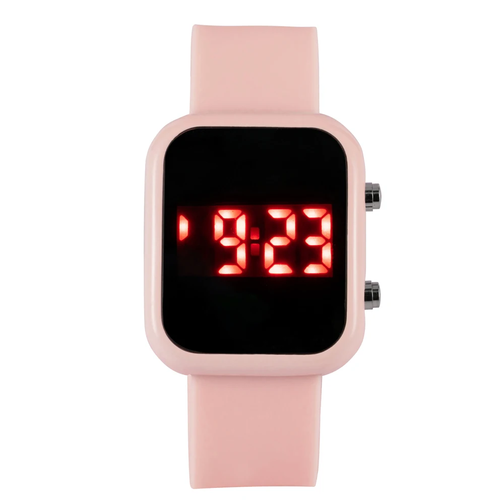 Fashion Digital Watches for Women Simple Square Silicone Strap Electronic Ladies Sports Wristwatch LED Watch Relogio Feminino