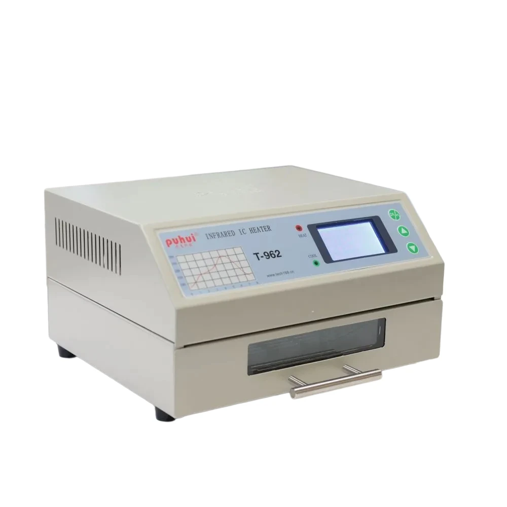 T-962 Reflow Oven - 180x235mm Heating Zone & 800W Power For SMT PCB Prototyping