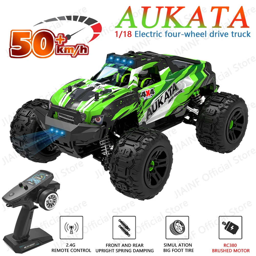 XDKJ 021 1:18 4WD RC Car 50KM/H 2.4G High Speed Off Road Remote Control Cars Drift Monster Truck for Kids vs Wltoys 144001 Toys