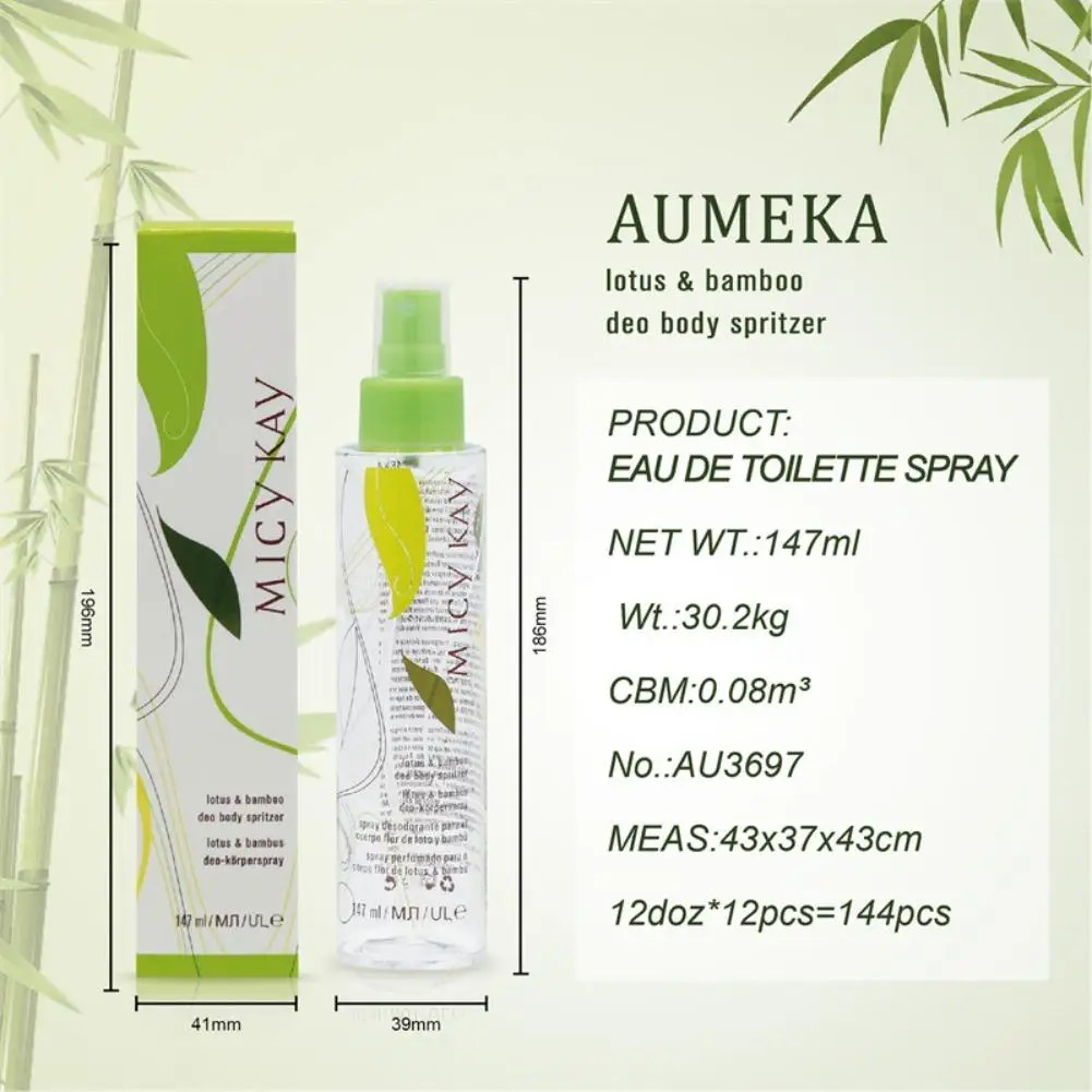 147ml Refreshing Fragrance Antioxidant Extract Spray Mary Kay Lotus Bamboo Deo Body Spritzer Brand Unisex Perfume Body Deodorant view 6