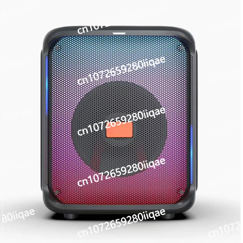 

Outdoor Wireless Bluetooth Speaker Family Karaoke Musical Instrument Party Speaker 8 Inch Colorful Light
