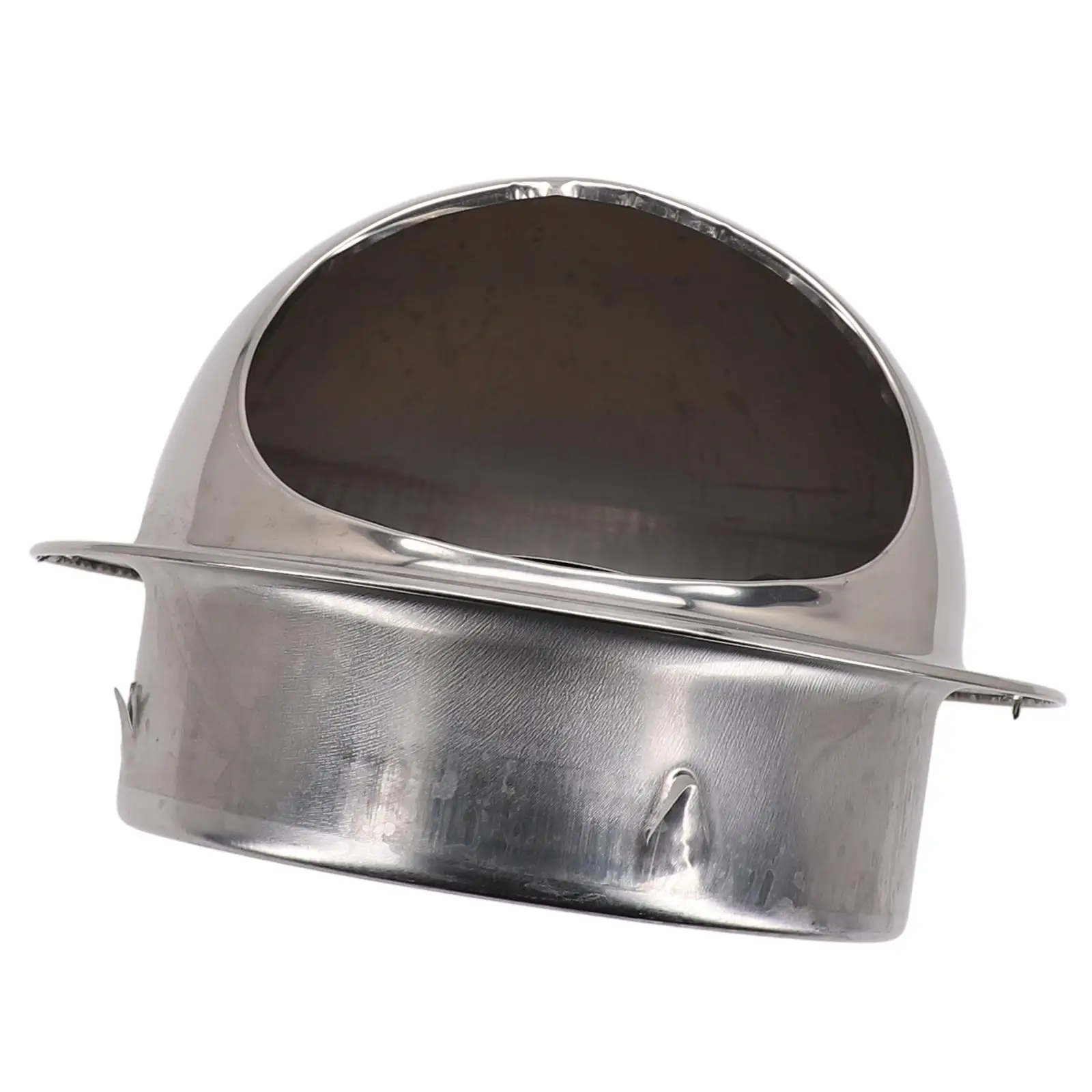 1pc Stainless Steel Vent Cap Exterior Wall Air Outlet Grille Round Heating Cooling Vent Cover Hemispherical Hood Design