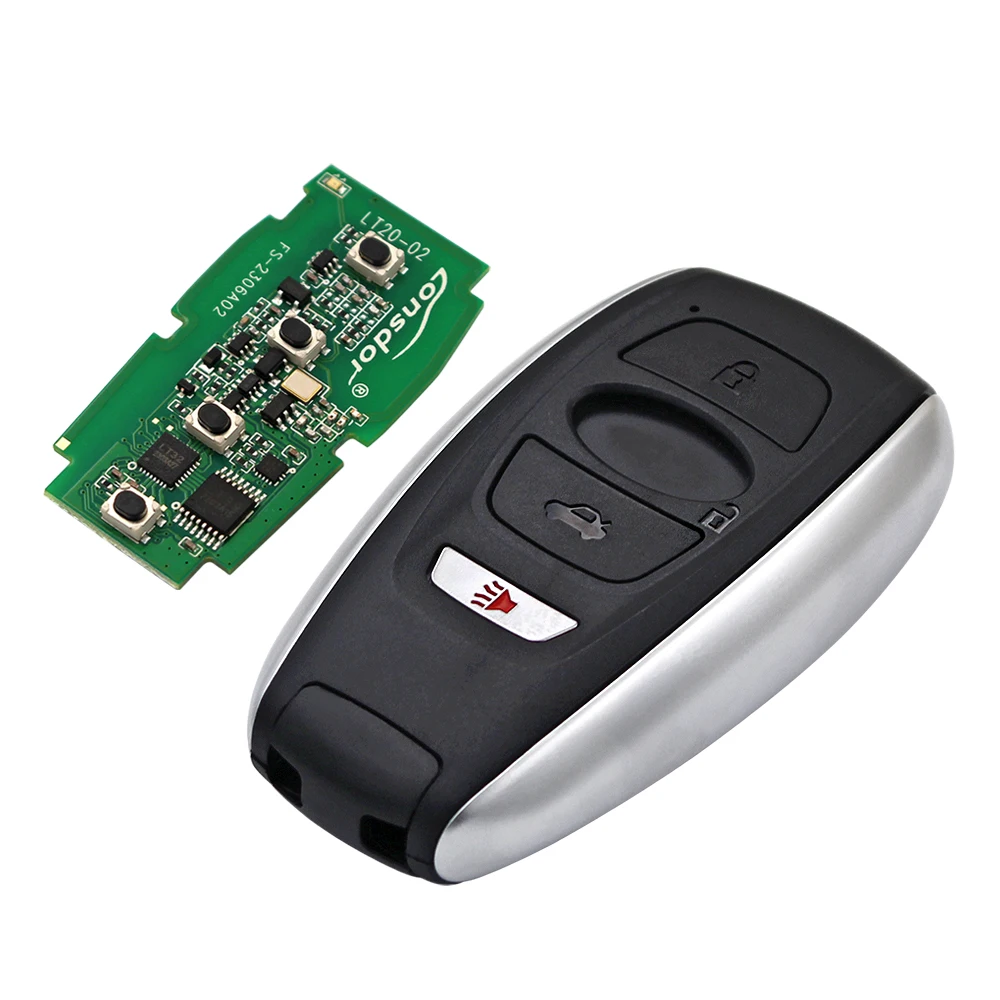 Ecusells Smart Keyless Go Remote Key 4 Buttons 433.92MHz 8A Chip for Subaru Legacy Outback Forester Impreza HYQ14AHK 231451-7000