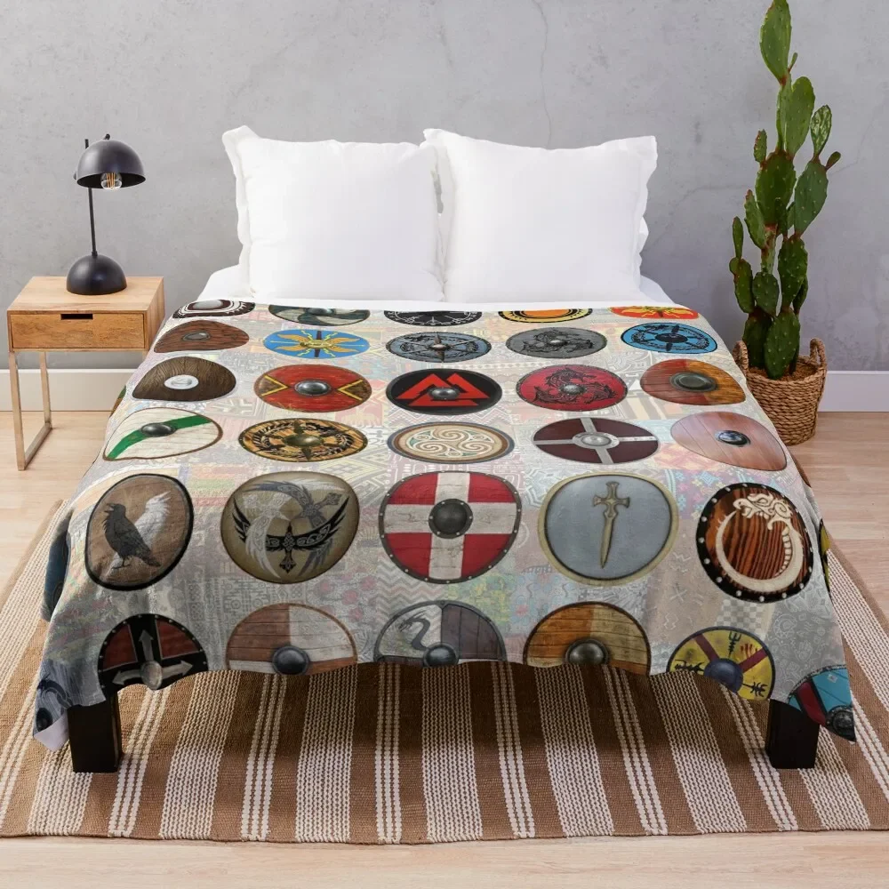 

Viking Shields Throw Blanket warm winter Sofa Baby Warm Blankets