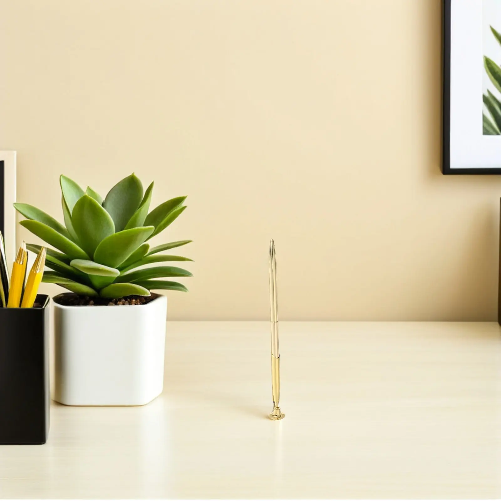 

2 Sets Gold Ballpoint Reception Signing Pen 0.5mm Metal Desk Pen Holder Guest Book Wedding Office Business Pens Metal