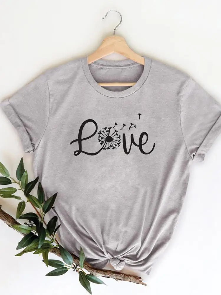 

Letter Lovely Print T-shirts Clothing 90s Style Trend Women T Clothes Short Sleeve Ladies Casual Fashion Female Graphic Tee