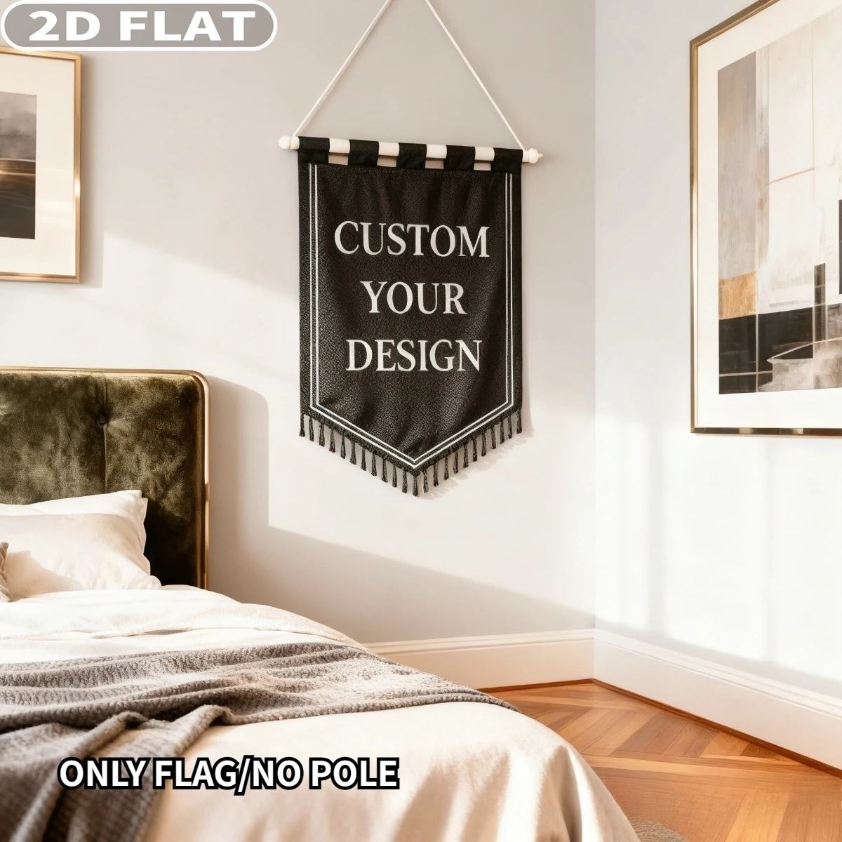 Oxford Custom Hanging Flag, Tailored to Your Specifications with Custom Text, Logo Or Pattern for Party Photo Booth