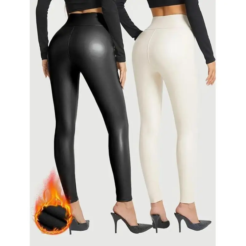 women's-high-waist-fce-lined-slimming-pants-thermal-inner-wear-comfortable-stretchy-leggings-for-par-supplies