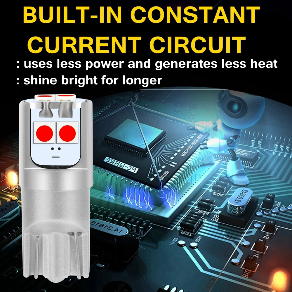2 قطعة T10 W5W السوبر مشرق عالية الجودة LED أضواء وقوف السيارات سيارة قبة مصابيح القراءة WY5W السيارات بدوره مصابيح جانبية دافئ أبيض أحمر أصفر