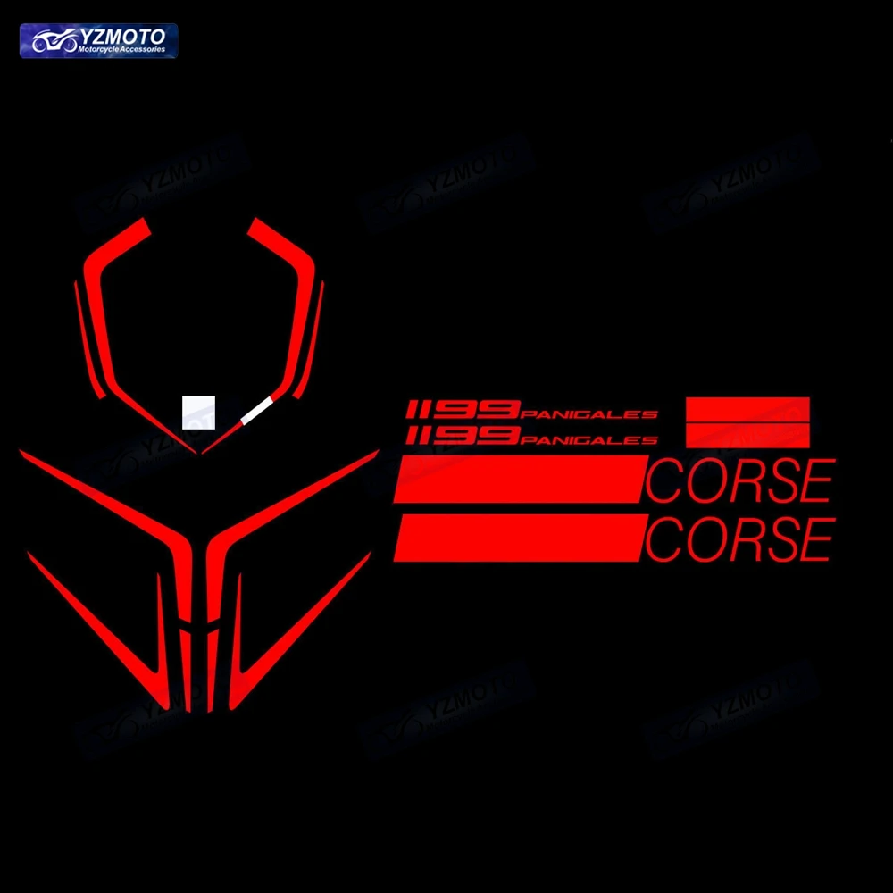 For Ducati PANIGALE 899 1199 959 1299 Motorcycle Full Car Racing Fairing Sticker Reflective Waterproof Body Decal Stickers Kit