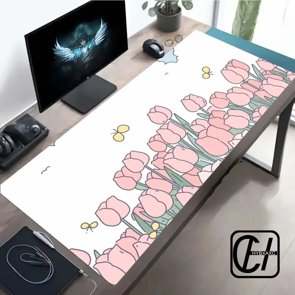 Cute Mouse Pad Kawaii Rabbit Mousepad Multiple sizes Pc Gamer Small Mouse Mats Gaming Accessories Computer Desk Mat Keyboard Pad
