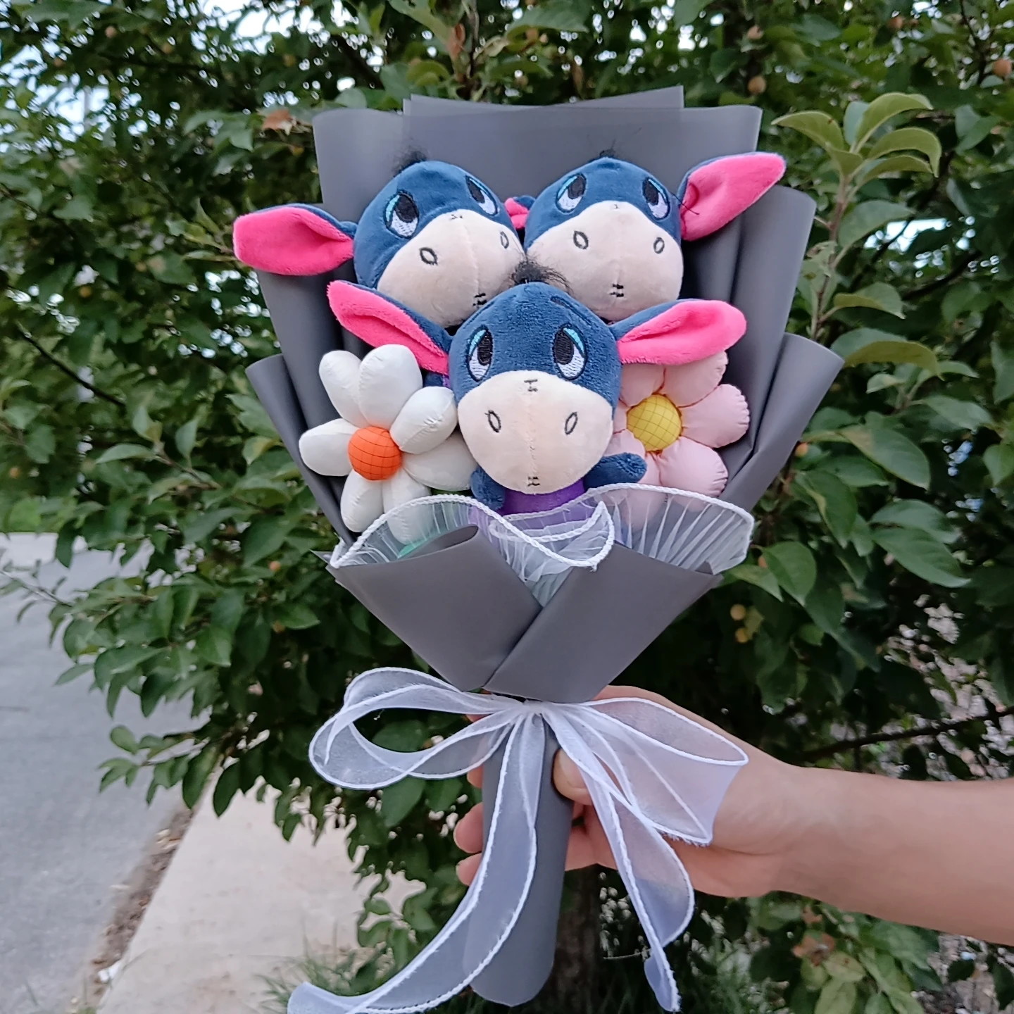 Disney Winnie the Pooh Maialino Bouquet Anime Ih-Oh Peluche Bambola Cartoon Tigro Farcito Bambola San Valentino Regali Di Natale
